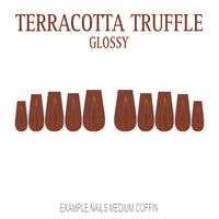 Terracotta Truffle terracotta press-on nails
