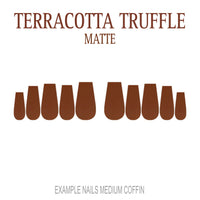 Terracotta Truffle terracotta press-on nails