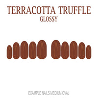 Terracotta Truffle terracotta press-on nails