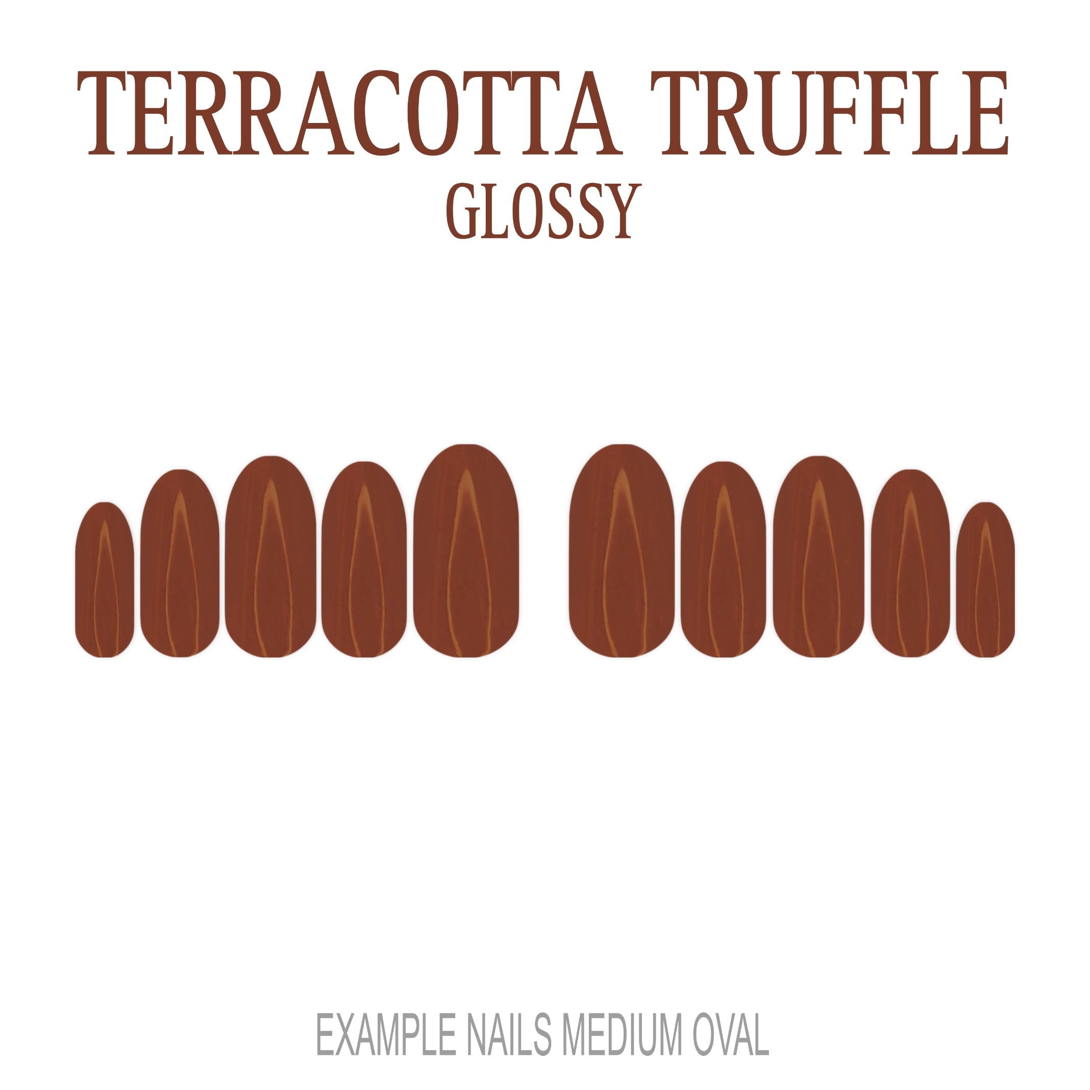 Terracotta Truffle terracotta press-on nails
