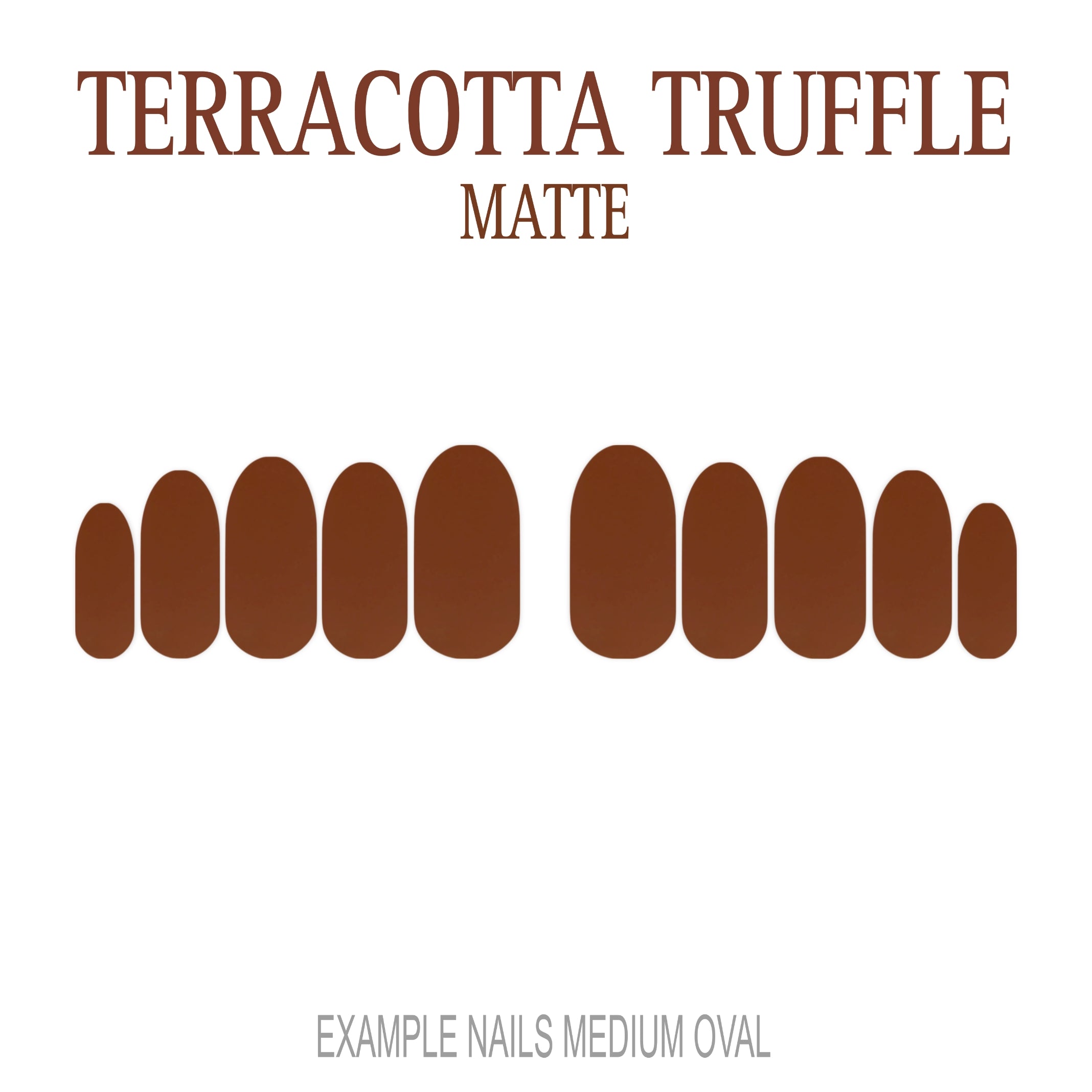 Terracotta Truffle terracotta press-on nails
