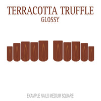 Terracotta Truffle terracotta press-on nails