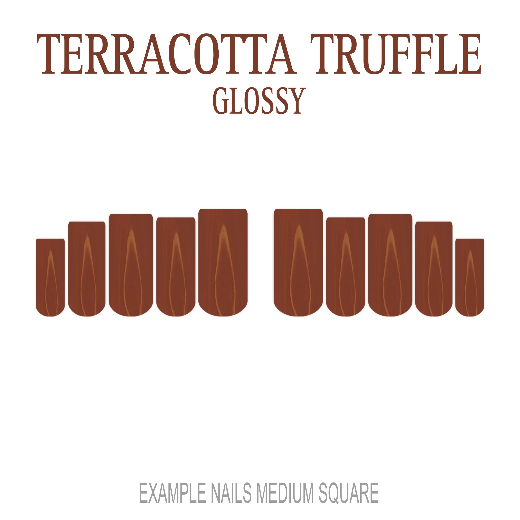 Terracotta Truffle terracotta press-on nails