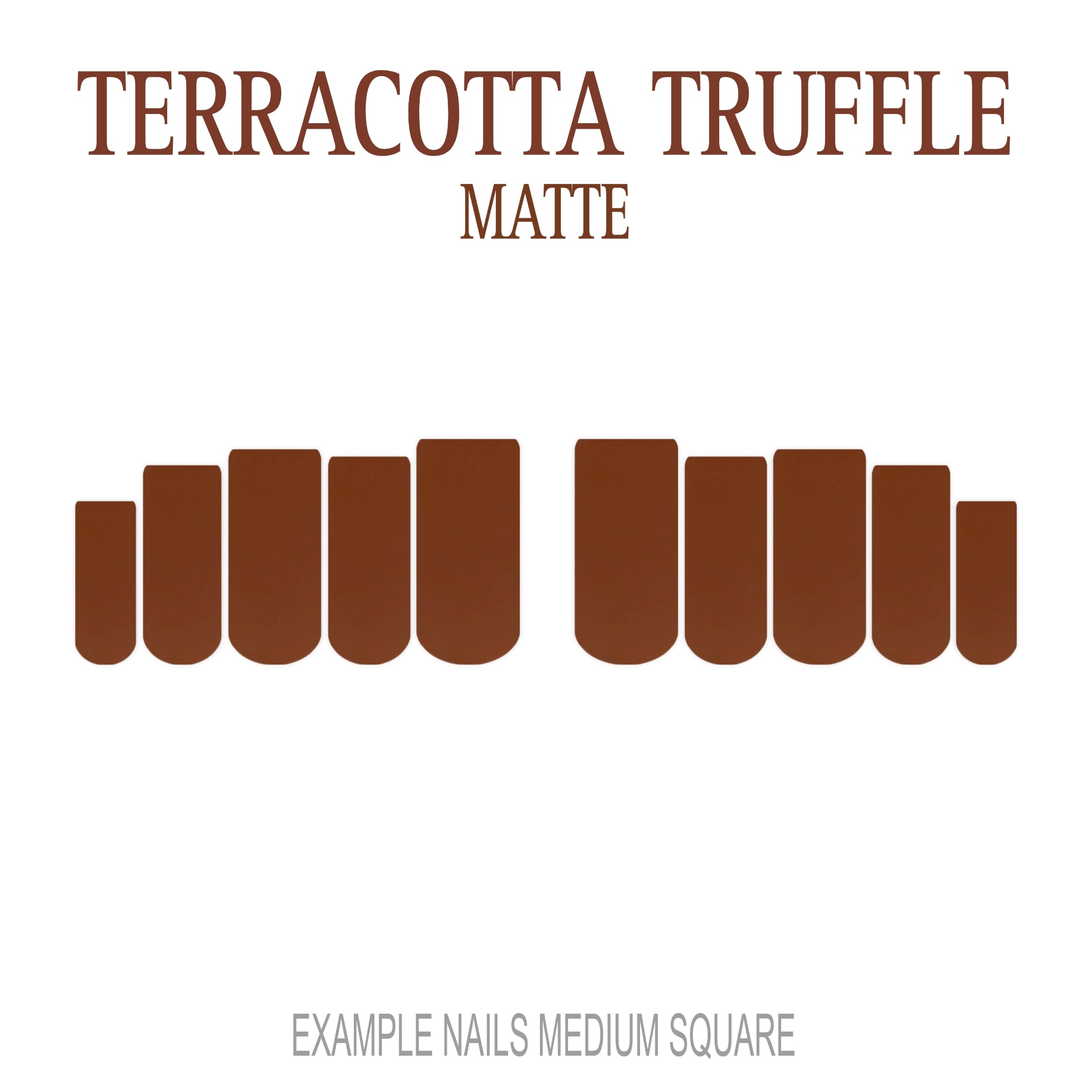 Terracotta Truffle terracotta press-on nails