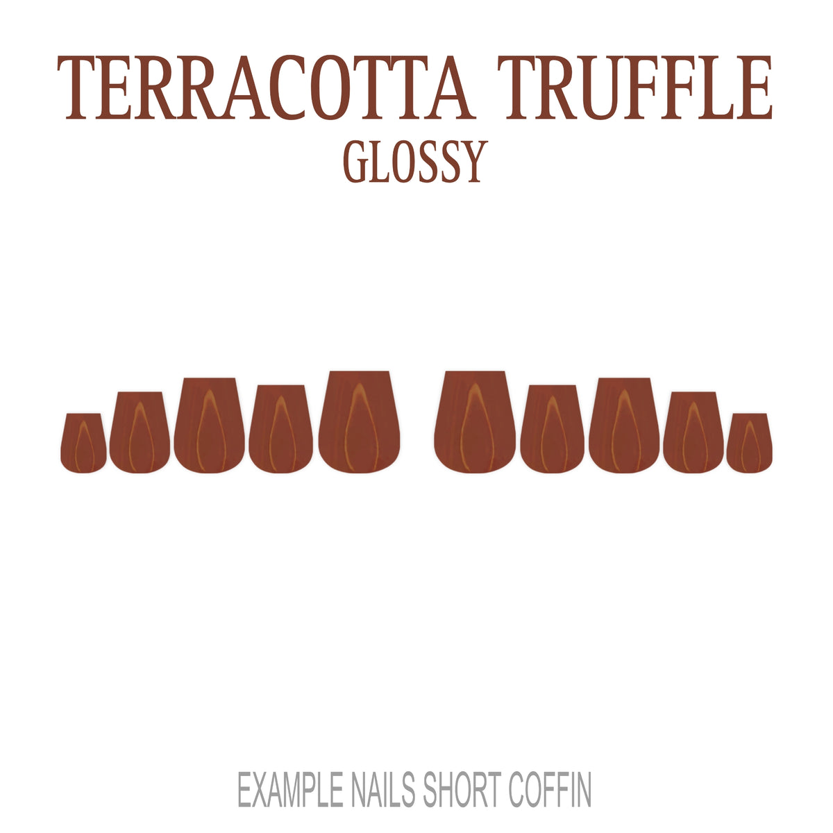 Terracotta Truffle terracotta press-on nails