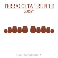 Terracotta Truffle terracotta press-on nails