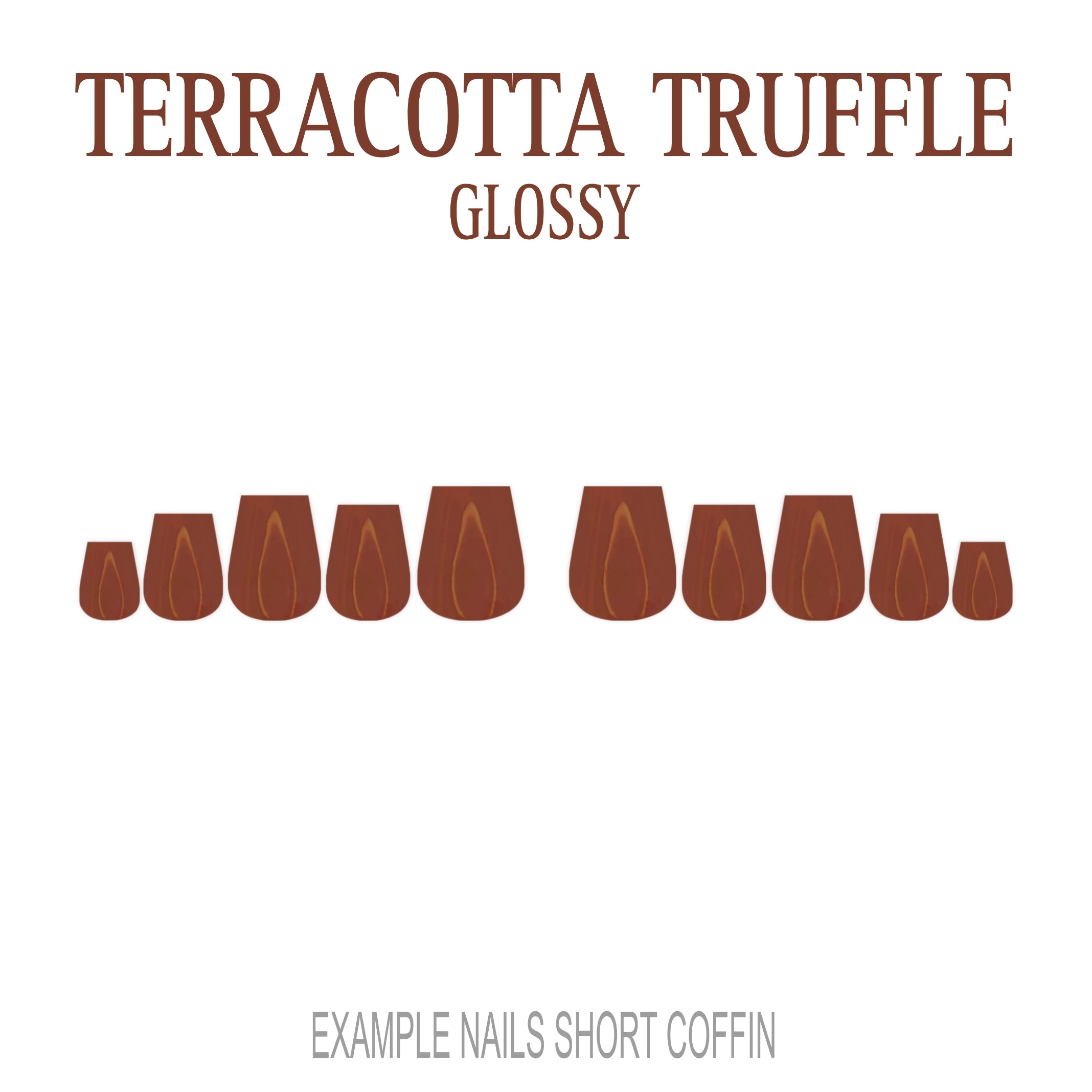 Terracotta Truffle terracotta press-on nails