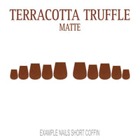 Terracotta Truffle terracotta press-on nails