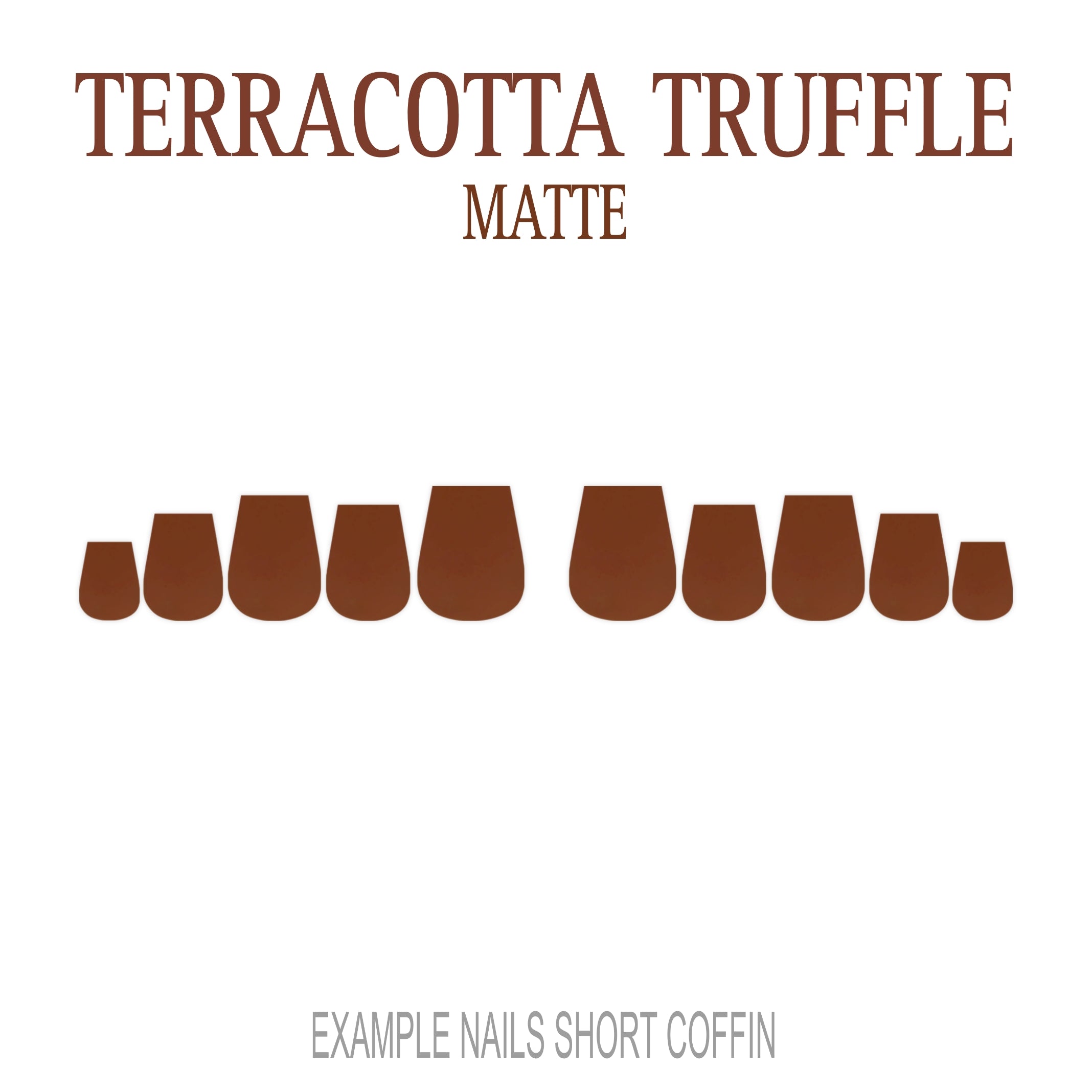 Terracotta Truffle terracotta press-on nails