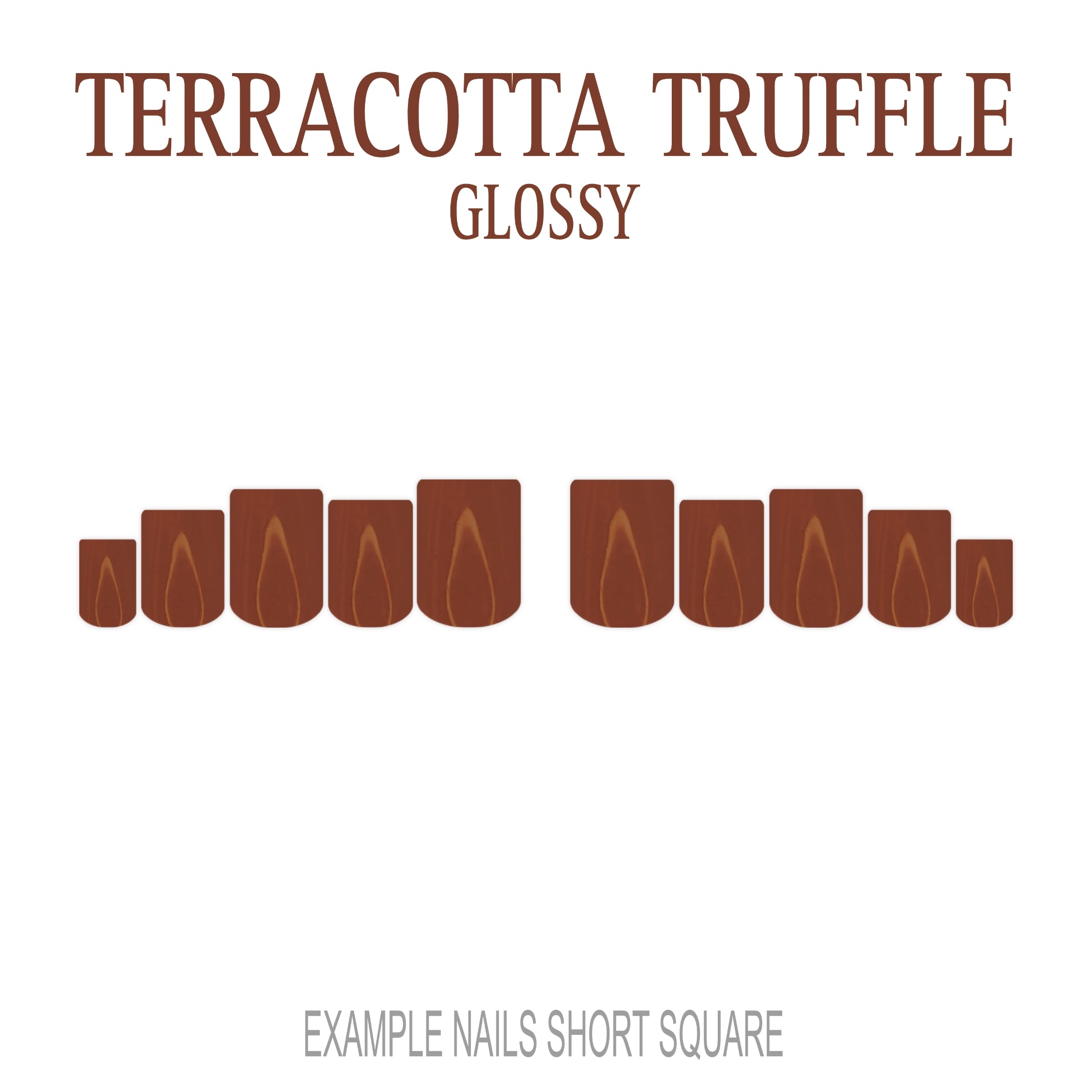 Terracotta Truffle terracotta press-on nails