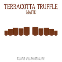 Terracotta Truffle terracotta press-on nails