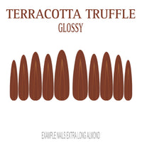 Terracotta Truffle terracotta press-on nails