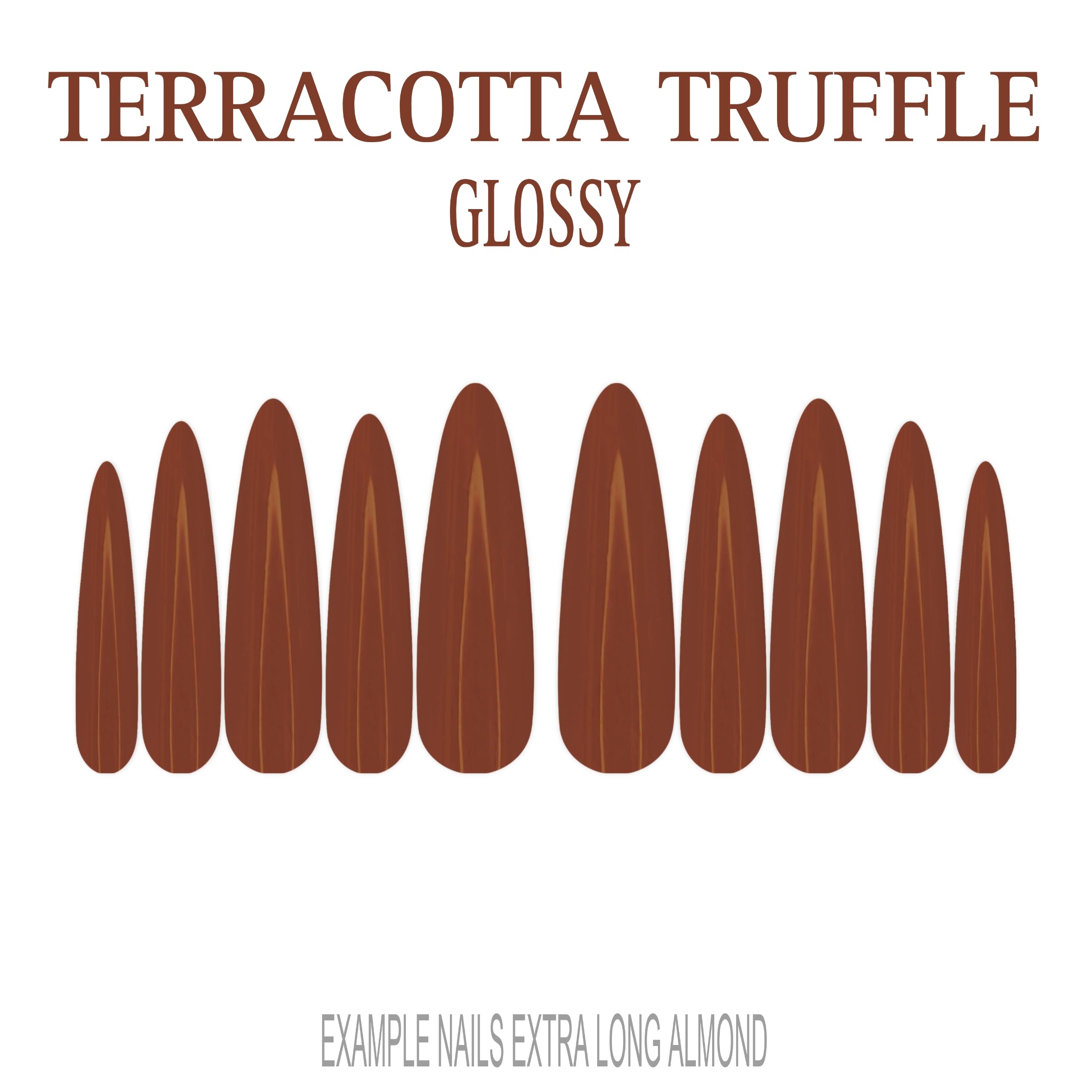 Terracotta Truffle terracotta press-on nails