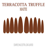 Terracotta Truffle terracotta press-on nails