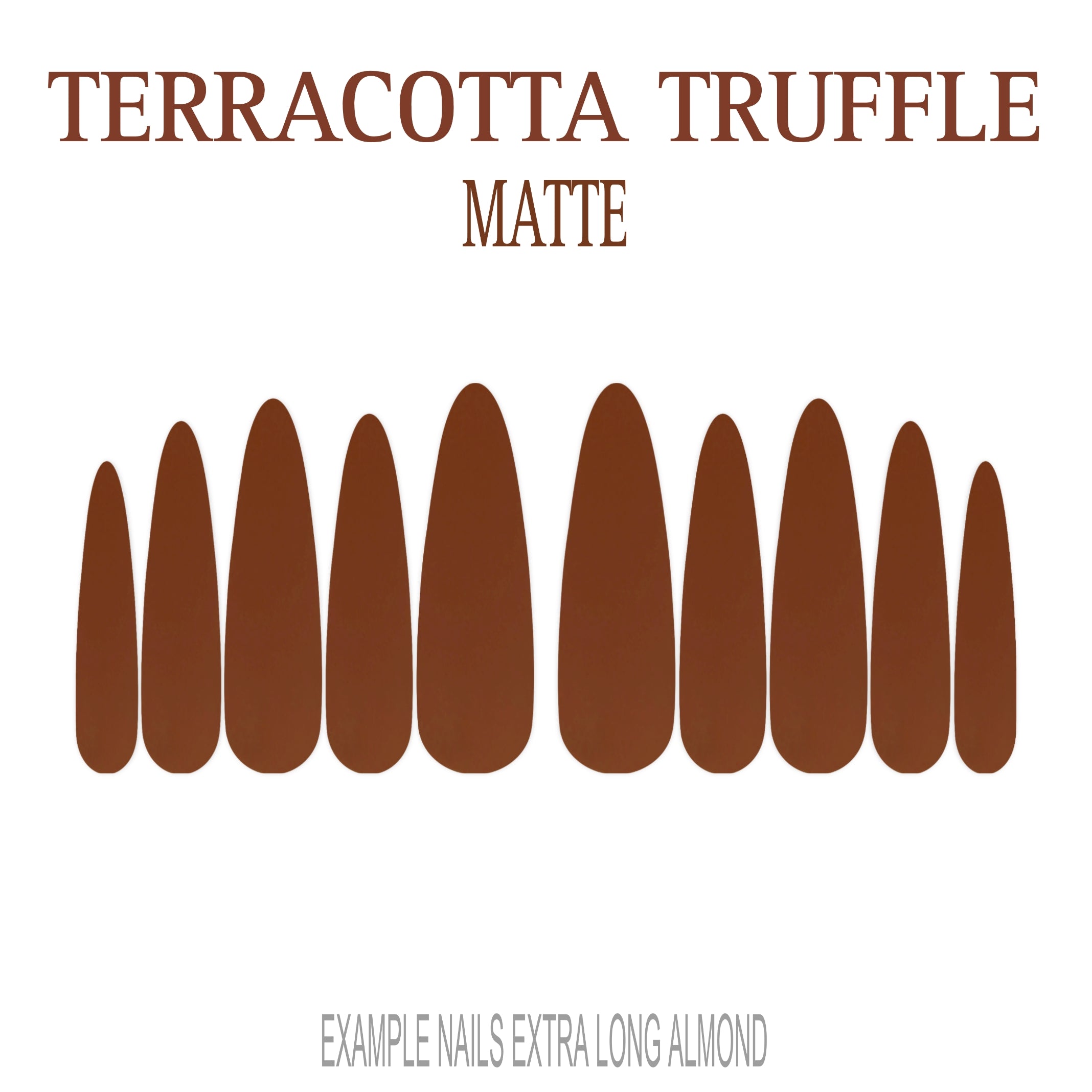Terracotta Truffle terracotta press-on nails