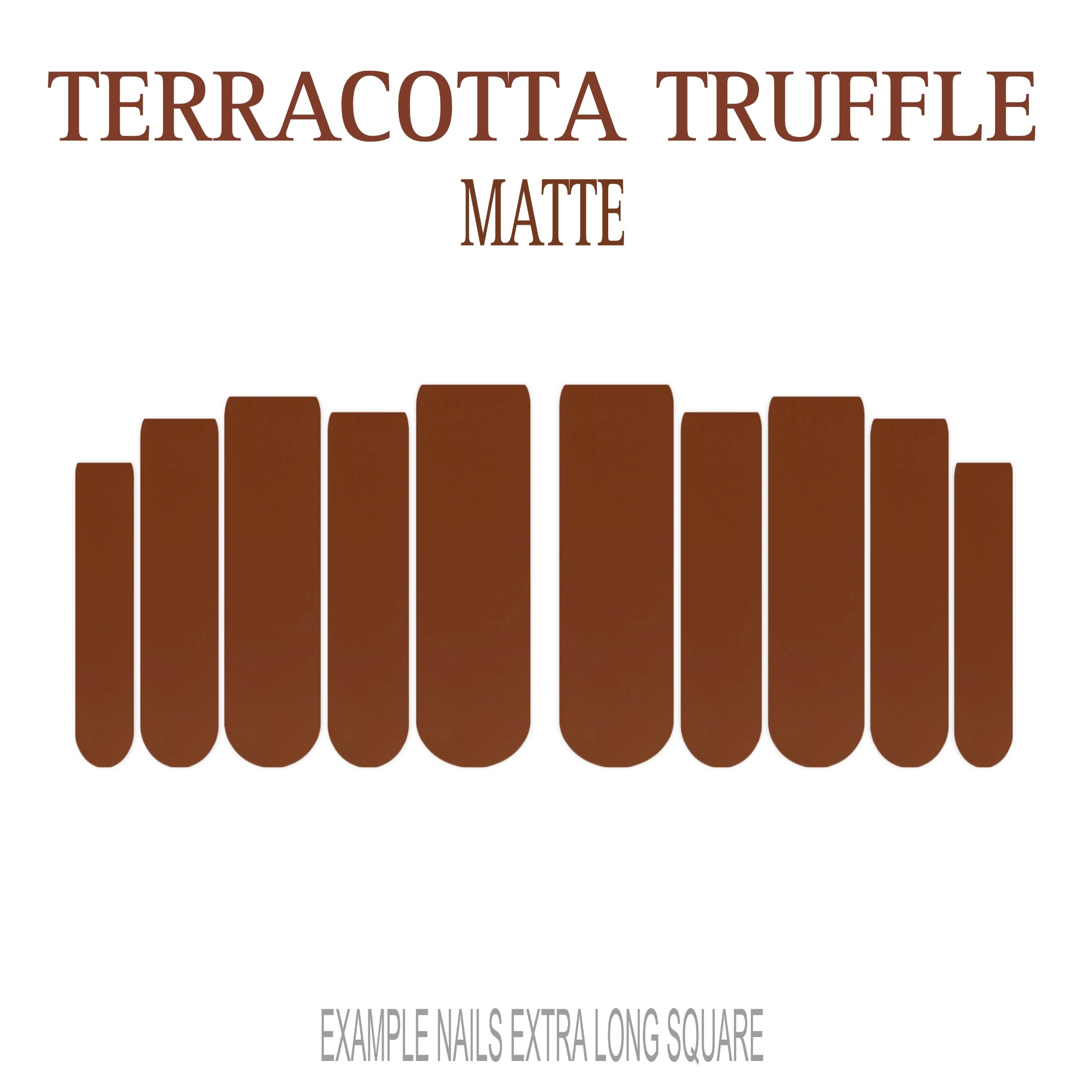 Terracotta Truffle terracotta press-on nails