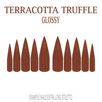 Terracotta Truffle terracotta press-on nails