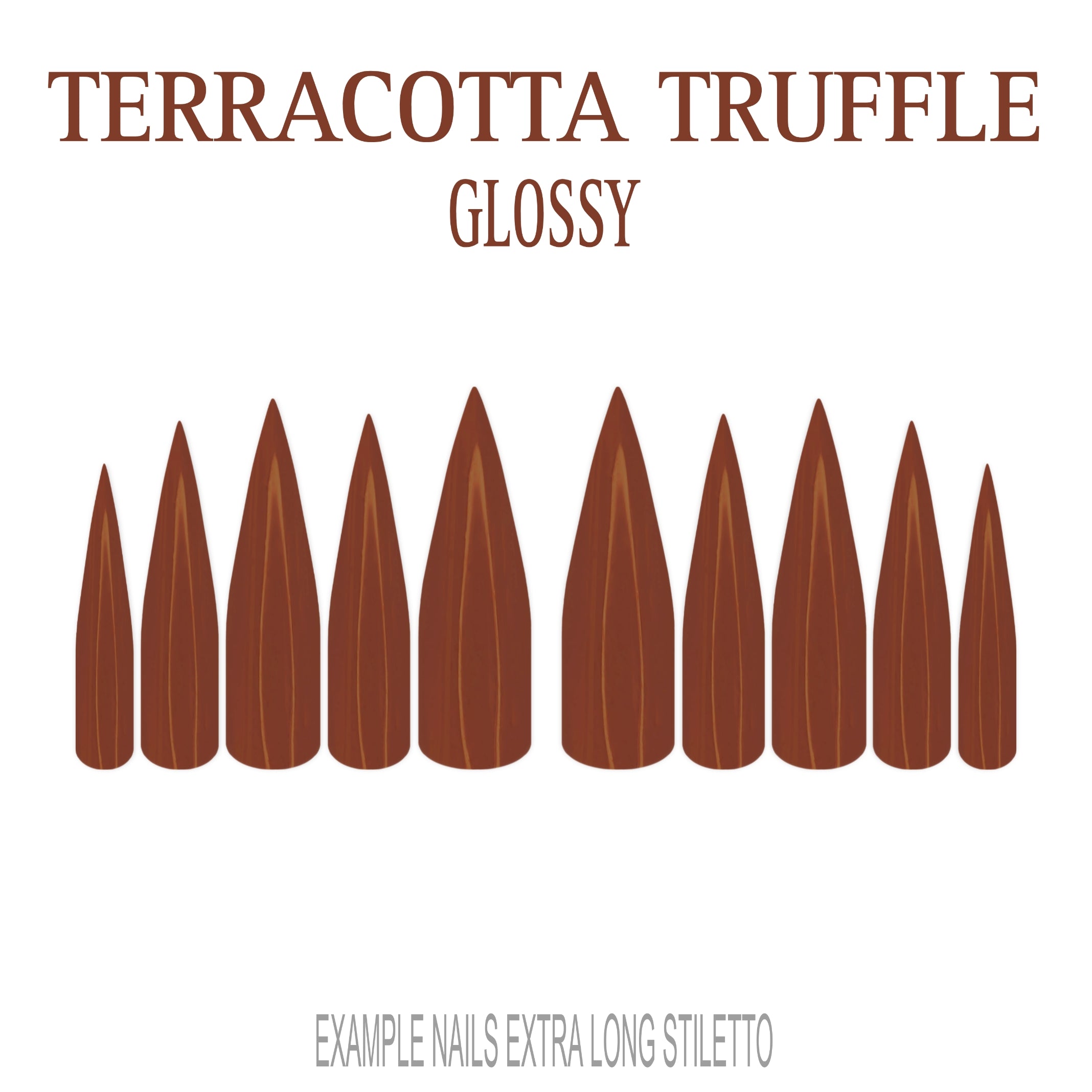 Terracotta Truffle terracotta press-on nails