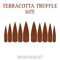 Terracotta Truffle terracotta press-on nails