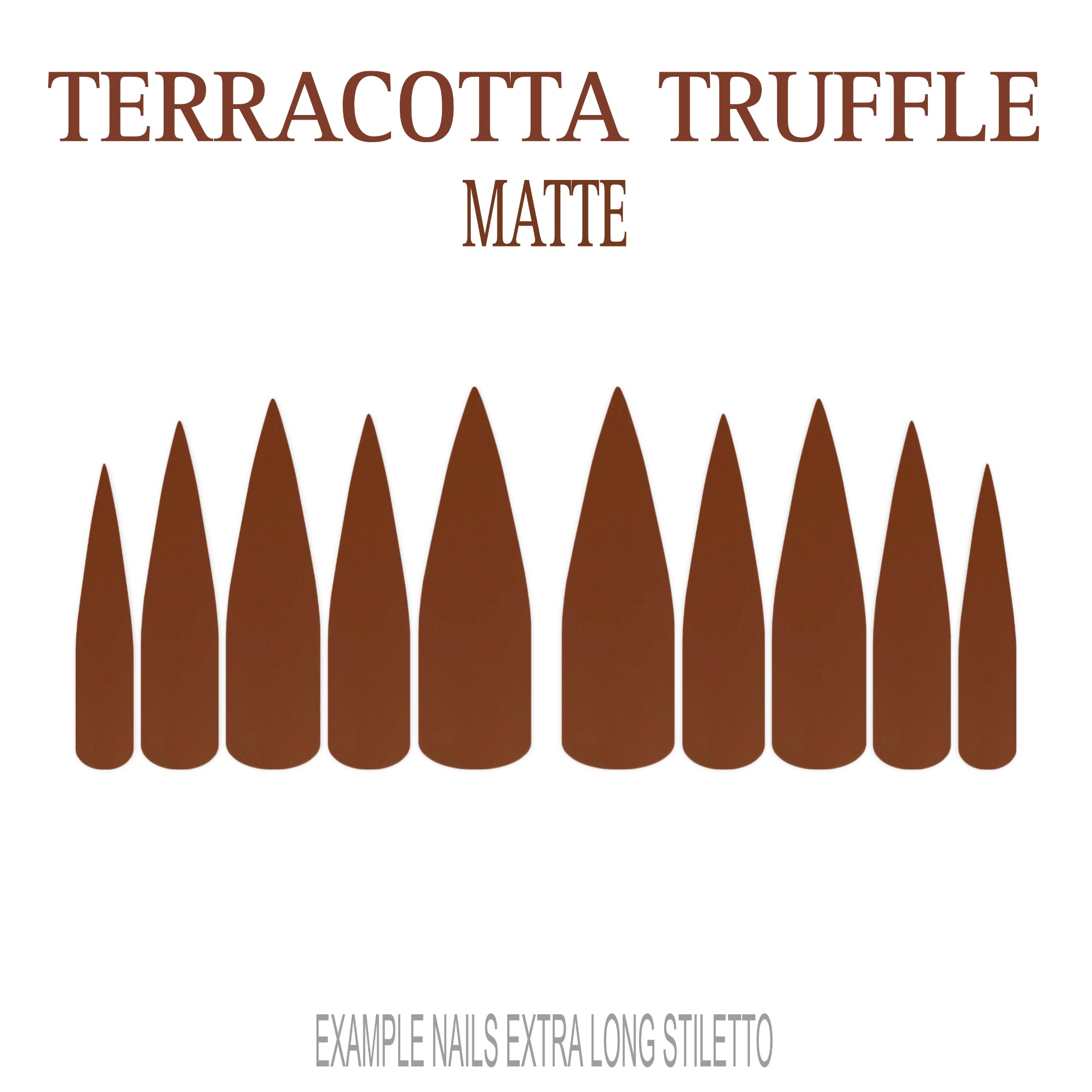Terracotta Truffle terracotta press-on nails
