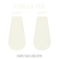 Vanilla Veil cream nude press-on nails