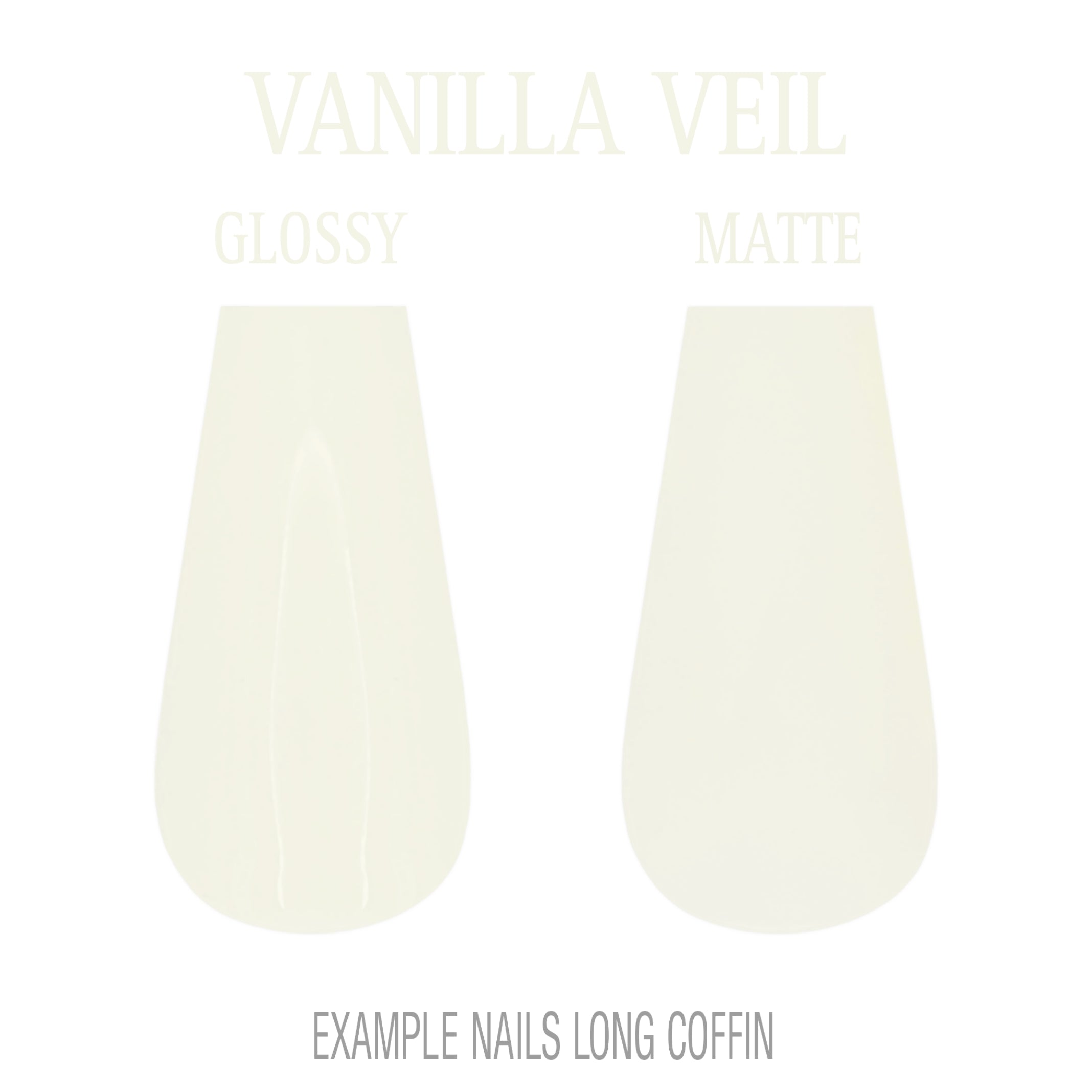 Vanilla Veil cream nude press-on nails