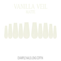 Vanilla Veil cream nude press-on nails