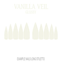 Vanilla Veil cream nude press-on nails