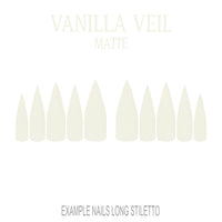 Vanilla Veil cream nude press-on nails