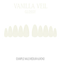 Vanilla Veil cream nude press-on nails