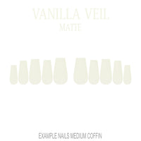 Vanilla Veil cream nude press-on nails
