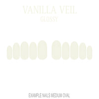 Vanilla Veil cream nude press-on nails