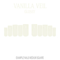 Vanilla Veil cream nude press-on nails