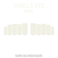 Vanilla Veil cream nude press-on nails