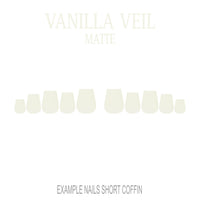 Vanilla Veil cream nude press-on nails