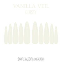 Vanilla Veil cream nude press-on nails