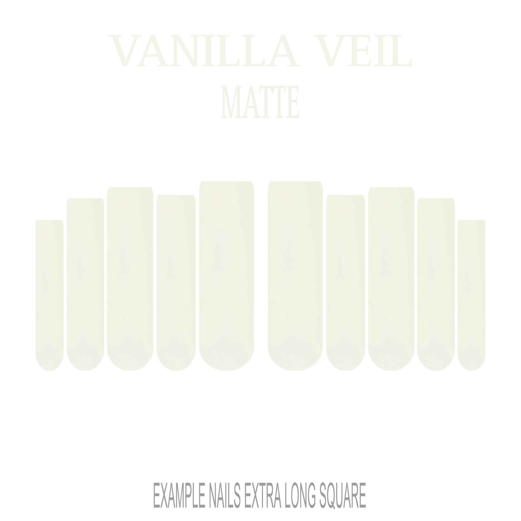 Vanilla Veil cream nude press-on nails