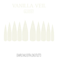 Vanilla Veil cream nude press-on nails