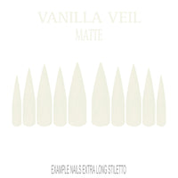 Vanilla Veil cream nude press-on nails