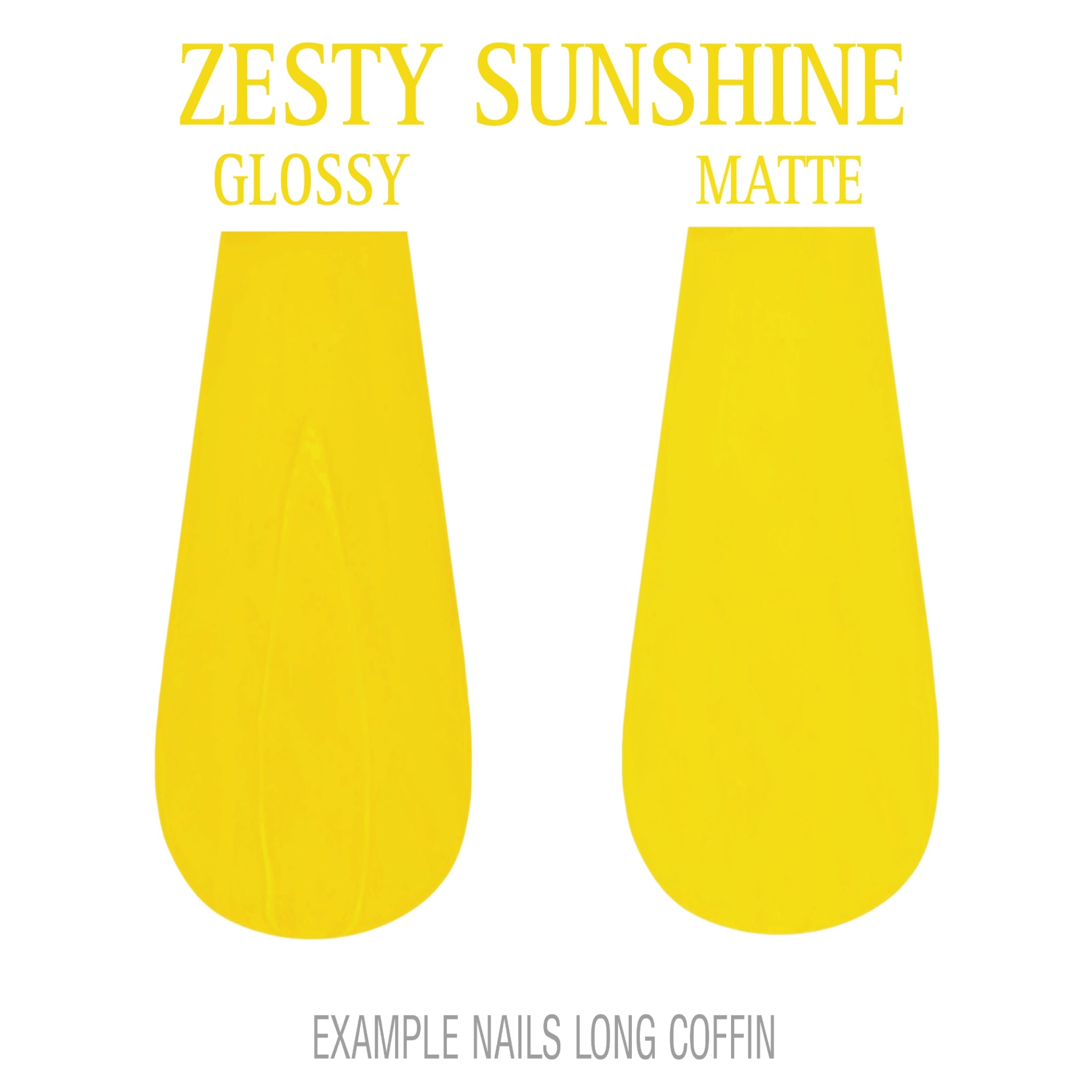 Zesty Sunshine yellow press-on nails