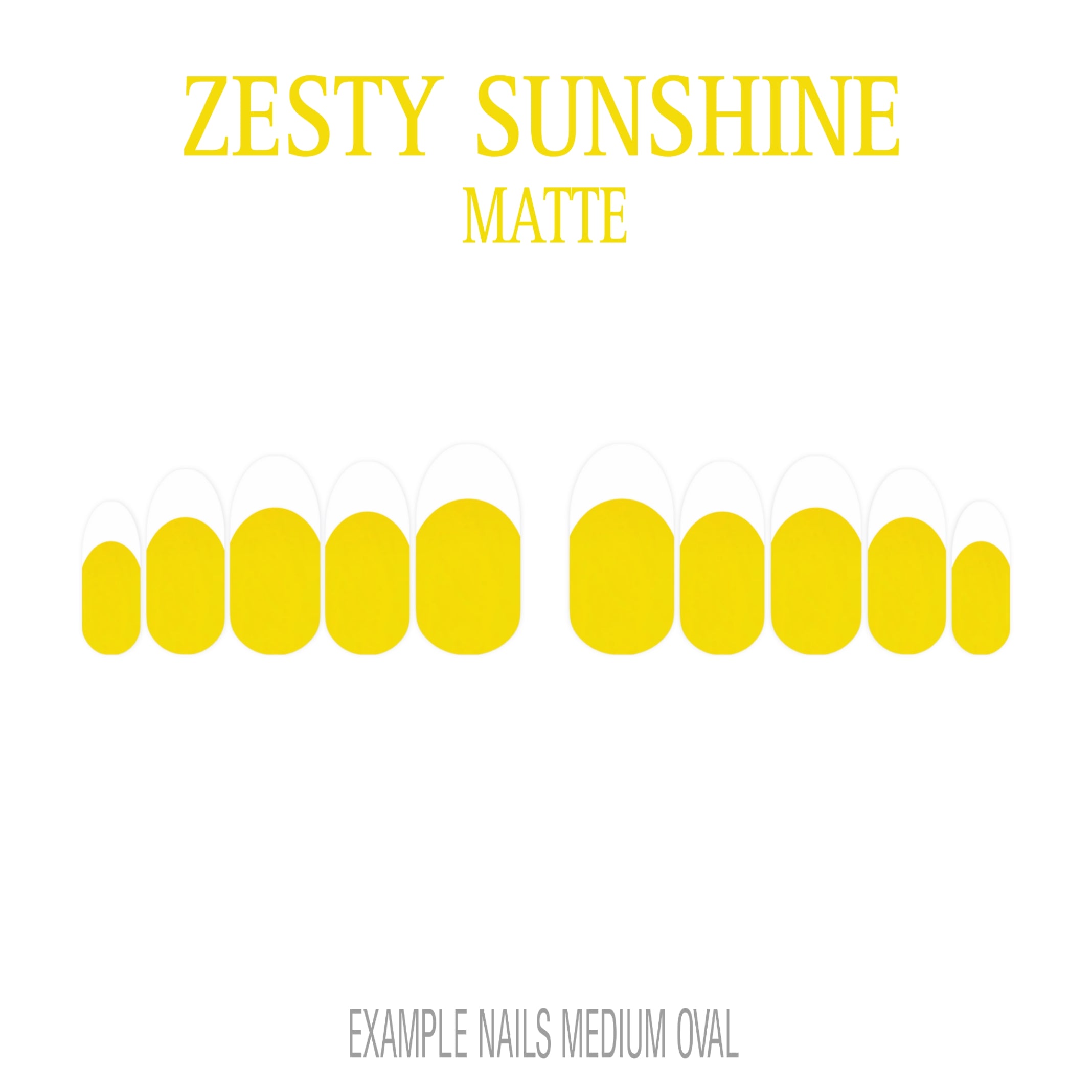 Zesty Sunshine yellow French tip nails