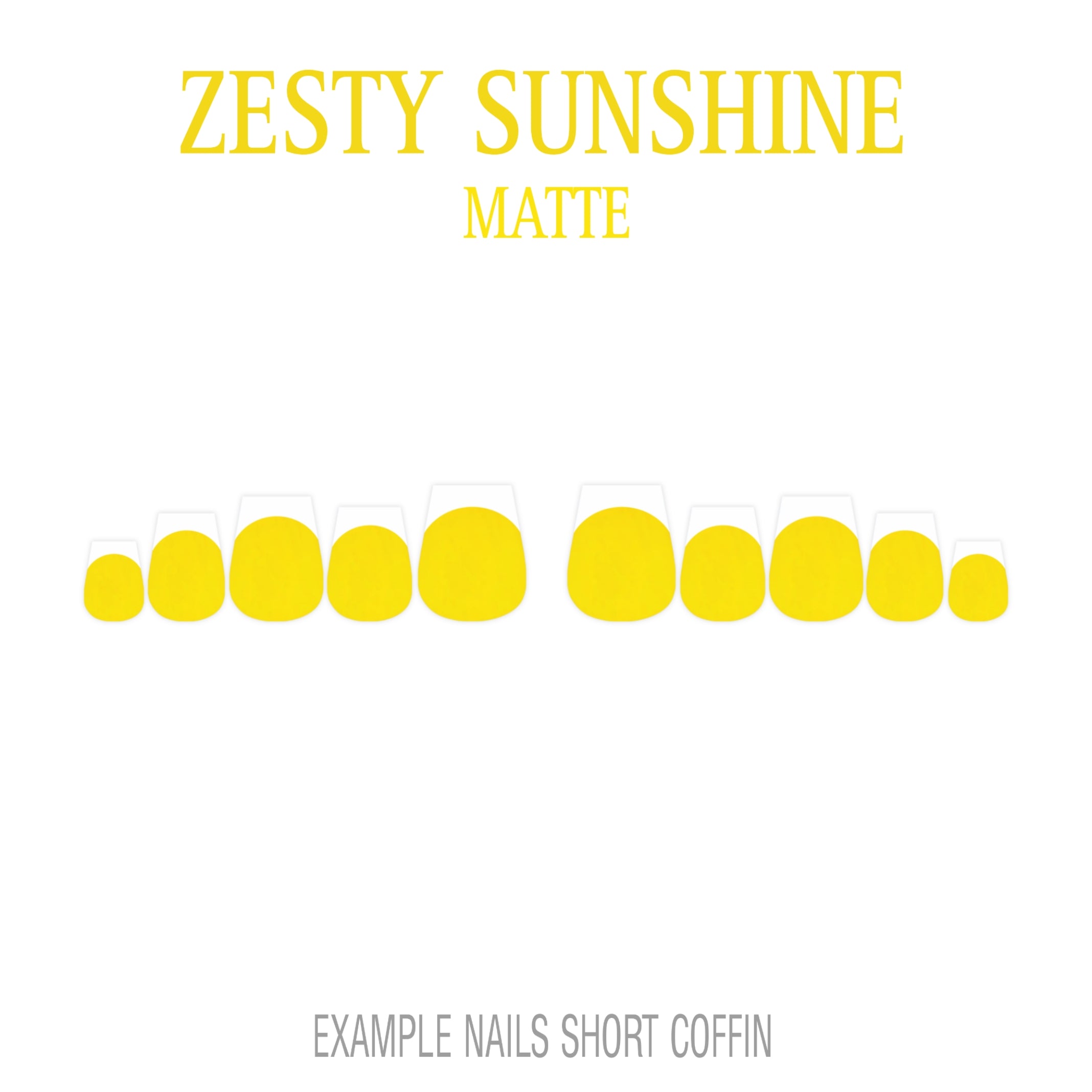 Zesty Sunshine yellow French tip nails