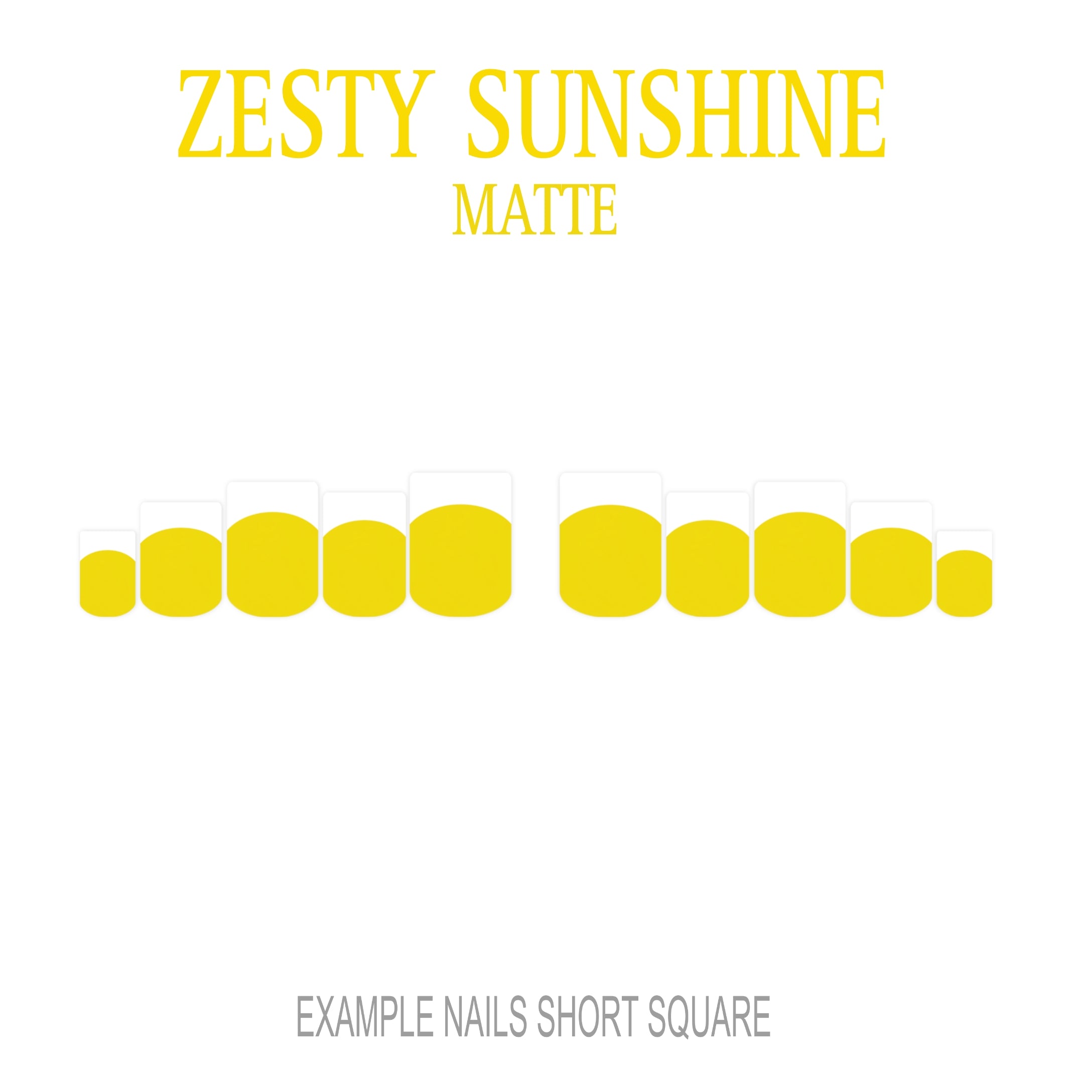 Zesty Sunshine yellow French tip nails