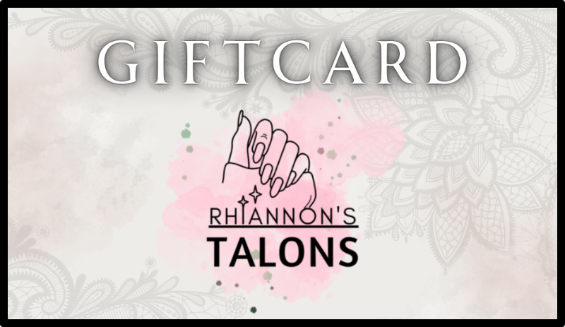 Rhiannon’s Talons gift card for handmade nails
